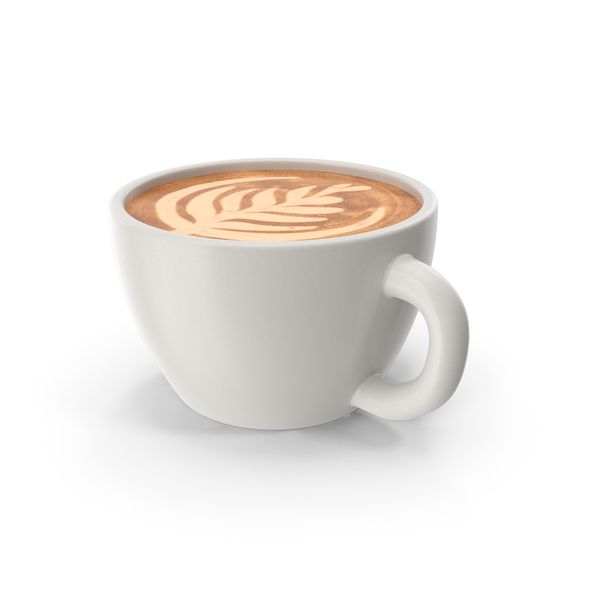 Zarf: Cup Of Latte Coffee PNG & PSD Images