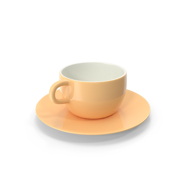 Teacup: Cup with Plate Cream PNG & PSD Images