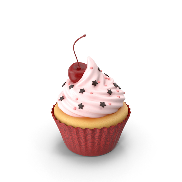 Cupcake with Cherry PNG & PSD Images Cupcake with Cherry PNG & PSD Images