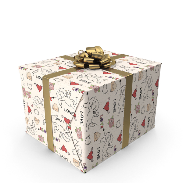 Label: Cupid Love Gift Box PNG & PSD Images Label: Cupid Love Gift Box PNG & PSD Images