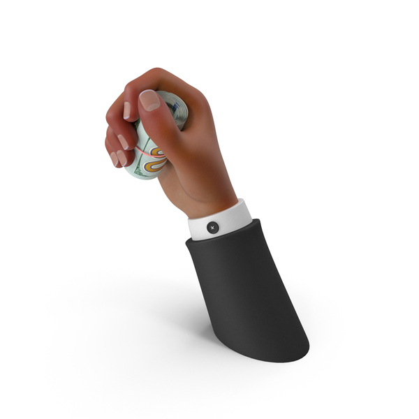 Currency 100 US Dollar Money Roll Hand Hold PNG & PSD Images