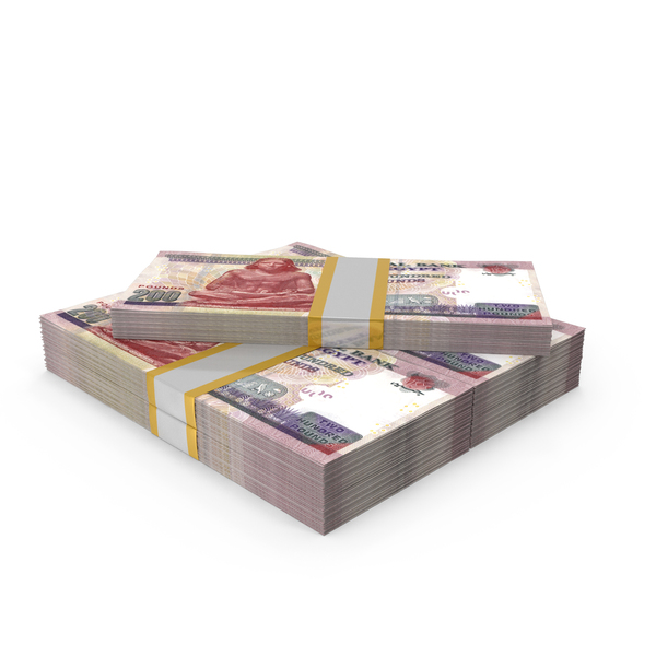 Currency 200 Pounds Egypt Lots Bill Money PNG & PSD Images