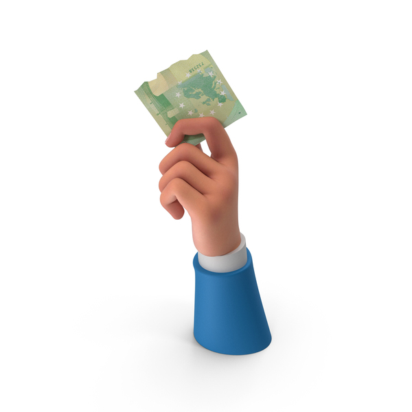 Currency One 100 Euro Money Split Note Hand Hold PNG & PSD Images