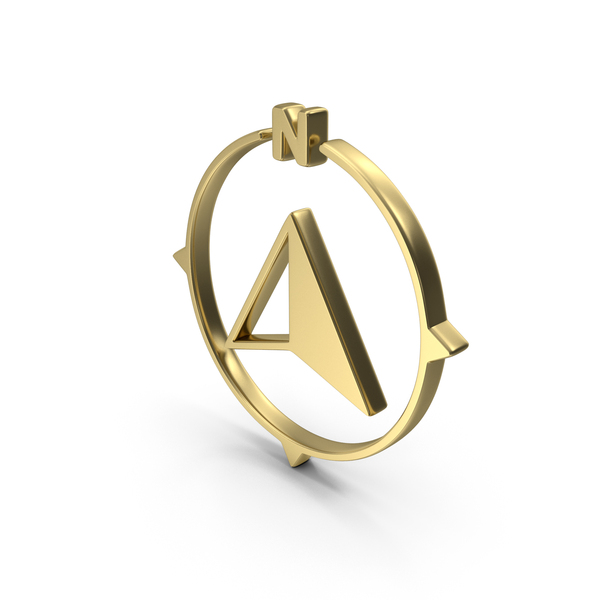 Cursor Showing North Direction Shape Gold PNG Images & PSDs for