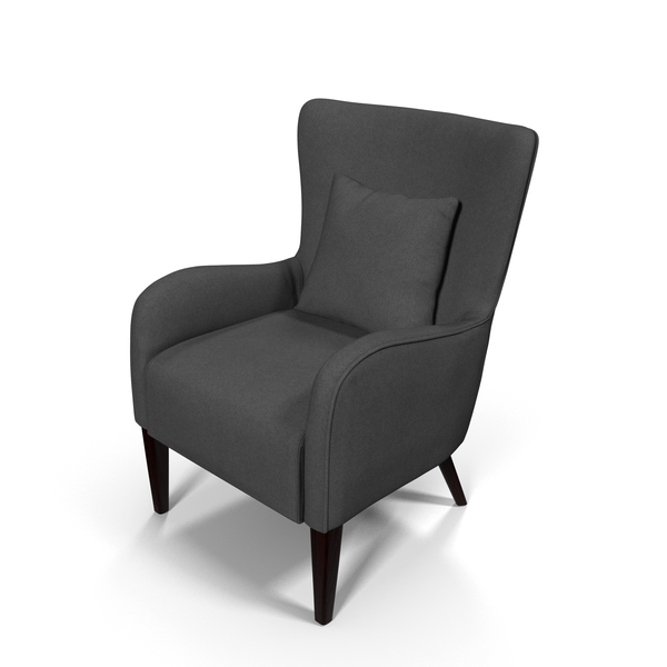 Curved Arm Accent Chair Gray PNG & PSD Images Curved Arm Accent Chair Gray PNG & PSD Images