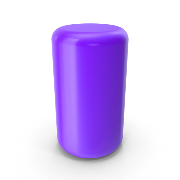 Symbols: Curved Tall Purple Cylinder PNG & PSD Images