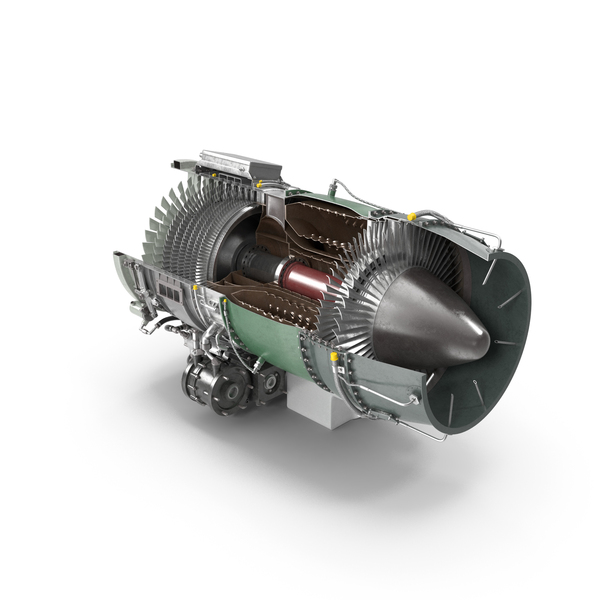 Cutaway Turbofan Jet Engine PNG & PSD Images Cutaway Turbofan Jet Engine PNG & PSD Images