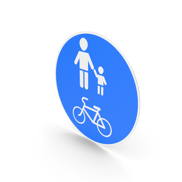 Traffic Signs: Cycle And Pedestrian Path PNG & PSD Images Traffic Signs: Cycle And Pedestrian Path PNG & PSD Images