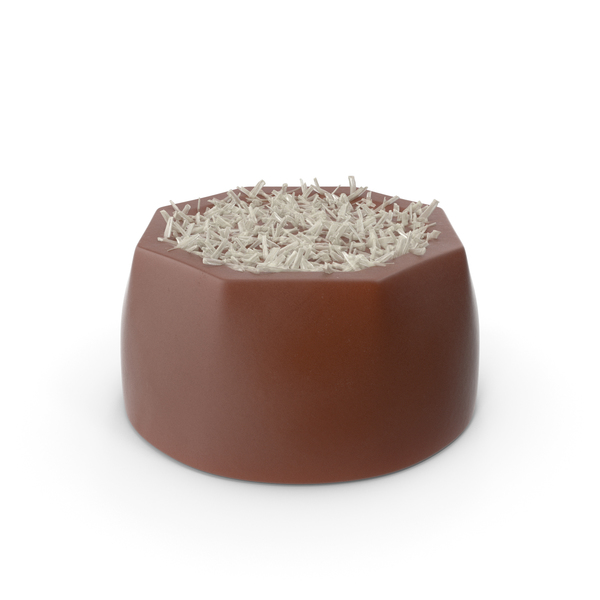 Cylinder Octagon Chocolate Candy With Coconut PNG & PSD Images Cylinder Octagon Chocolate Candy With Coconut PNG & PSD Images
