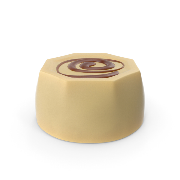 Cylinder Octagon White Chocolate Candy with Caramel Line PNG & PSD Images Cylinder Octagon White Chocolate Candy with Caramel Line PNG & PSD Images