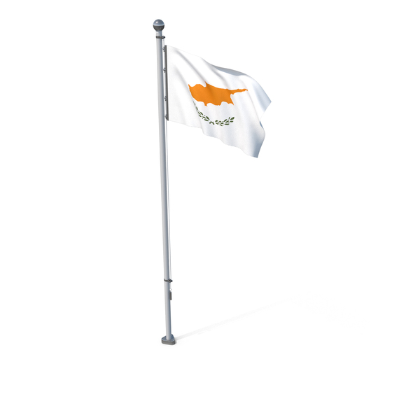 Cyprus Cloth Flag Stand PNG & PSD Images