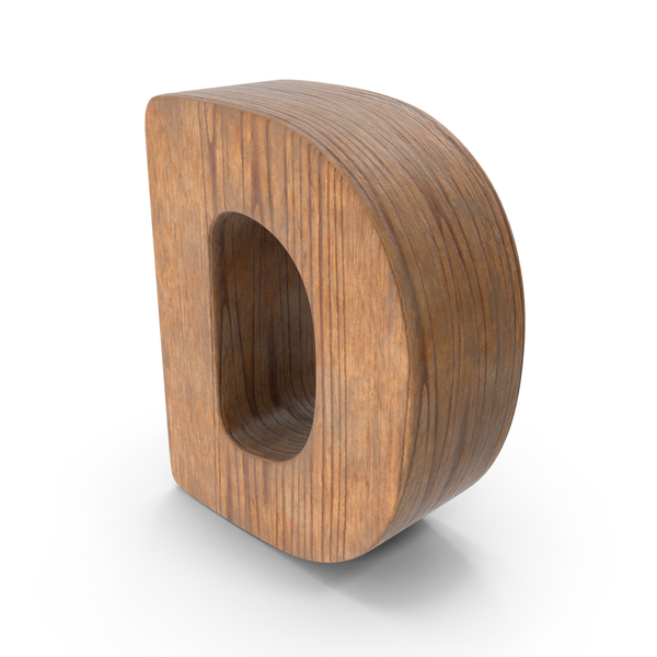 Language: D Wooden Letter PNG & PSD Images