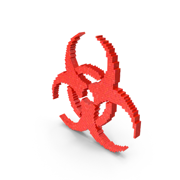 Bio Hazard Symbol: Danger Sign Biohazard Voxel PNG & PSD Images Bio Hazard Symbol: Danger Sign Biohazard Voxel PNG & PSD Images