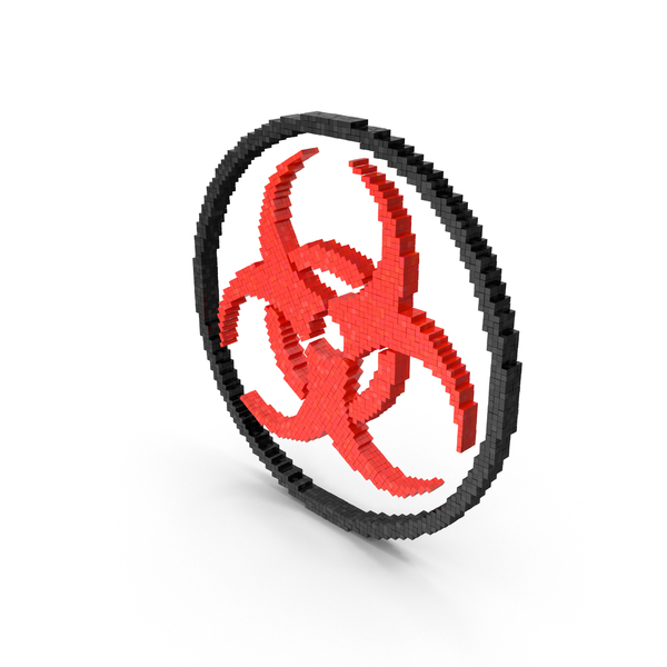 Bio Hazard Symbol: Danger Sign Biohazard Voxel PNG & PSD Images Bio Hazard Symbol: Danger Sign Biohazard Voxel PNG & PSD Images