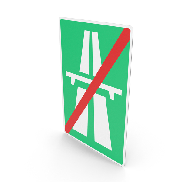 Traffic Signs: Danish Sign End of Motorway PNG & PSD Images Traffic Signs: Danish Sign End of Motorway PNG & PSD Images