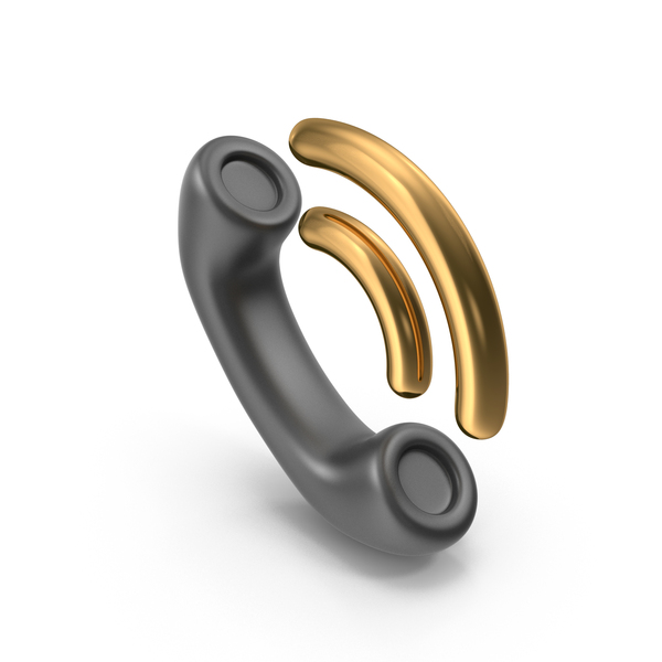 Logo: Dark Call Ringing Icon PNG & PSD Images