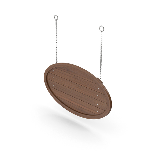 Sign: Dark Hanging Wood Board PNG & PSD Images