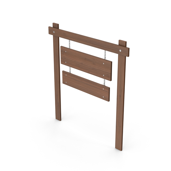 Sign: Dark Wooden Signboard PNG & PSD Images