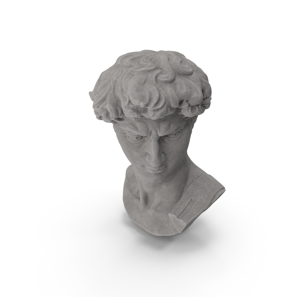 Bust: David Head Stone PNG & PSD Images Bust: David Head Stone PNG & PSD Images