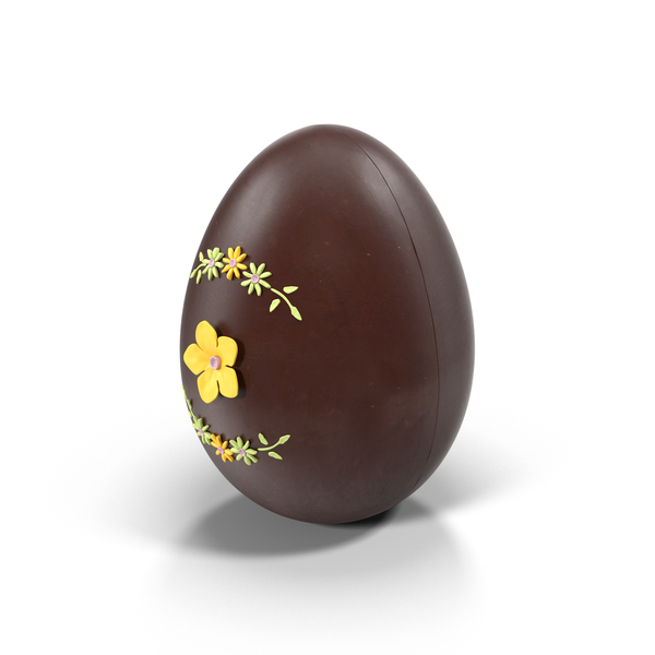Easter: Decorated Chocolate Egg PNG & PSD Images