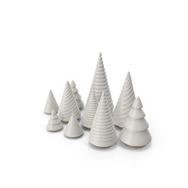 Decorative Christmas Tree Set PNG & PSD Images Decorative Christmas Tree Set PNG & PSD Images