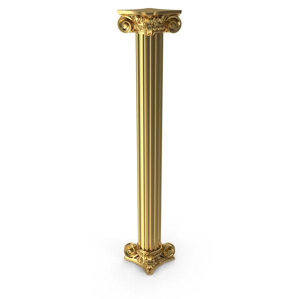 Pillar: Decorative Column Golden PNG & PSD Images