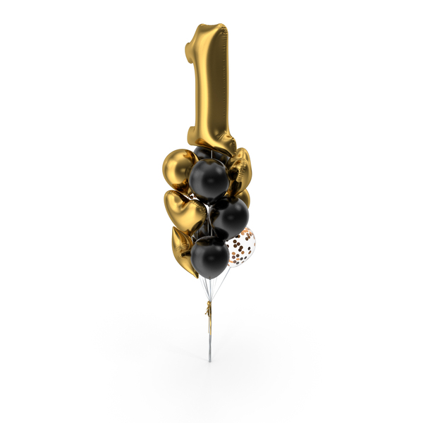 Streamer: Decorative Composition With Number One Balloon PNG & PSD Images Streamer: Decorative Composition With Number One Balloon PNG & PSD Images