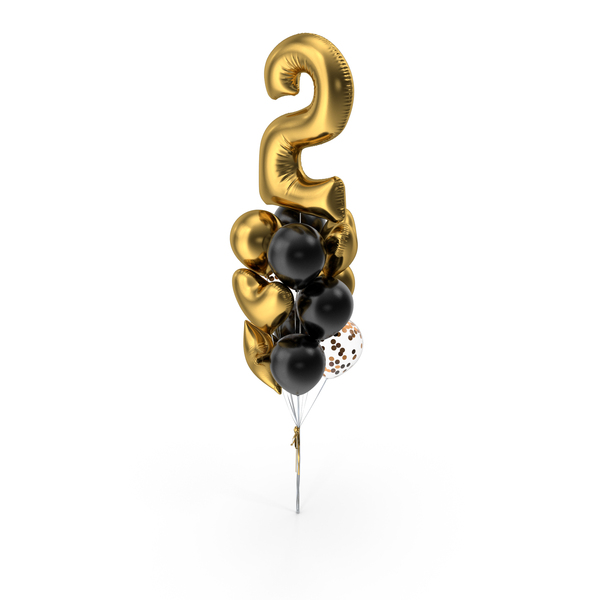 Streamer: Decorative Composition With Number Two Balloon PNG & PSD Images Streamer: Decorative Composition With Number Two Balloon PNG & PSD Images