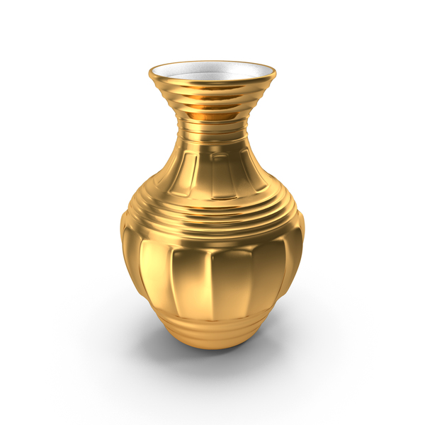 Decorative Vase Pot Gold PNG & PSD Images
