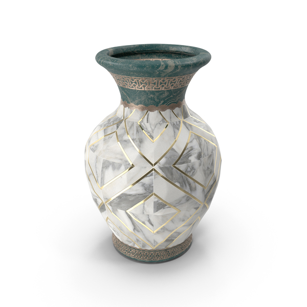 Modern: Decorative Vase With Marble Pattern PNG & PSD Images Modern: Decorative Vase With Marble Pattern PNG & PSD Images