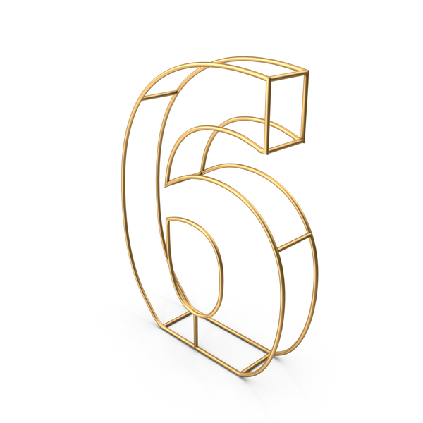 Decorative Wire Number 6 PNG & PSD Images Decorative Wire Number 6 PNG & PSD Images