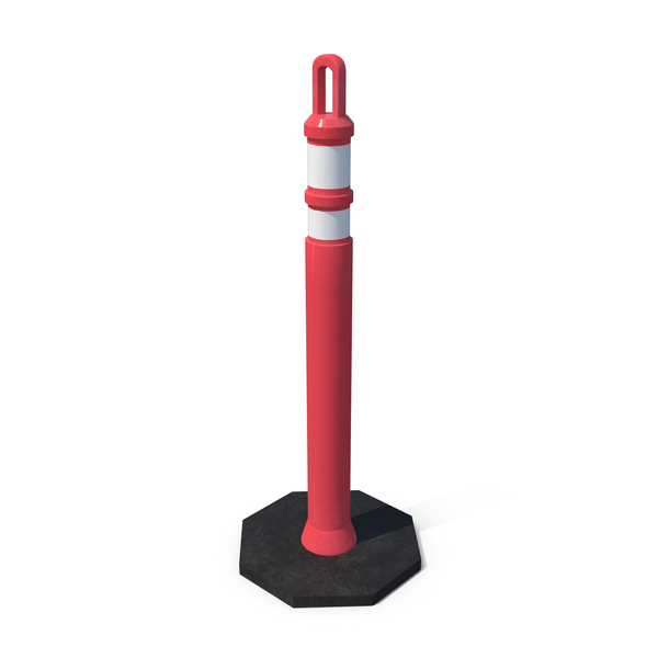 Traffic Barrier: Delineator Post PNG & PSD Images