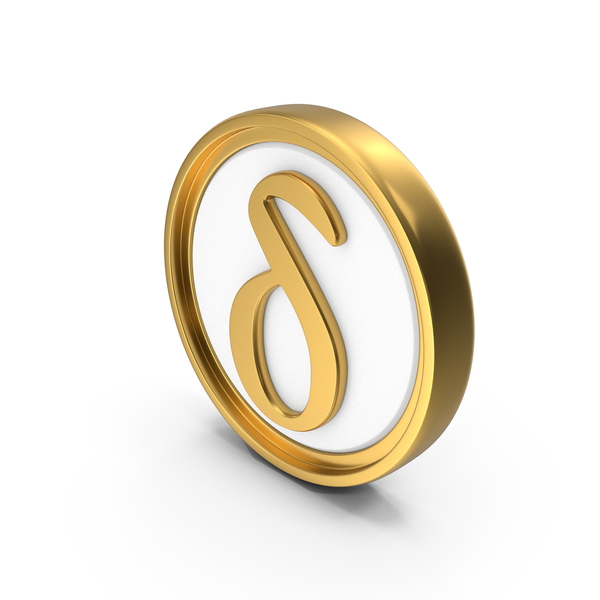 Symbols: Delta Greek Circular Coin PNG & PSD Images