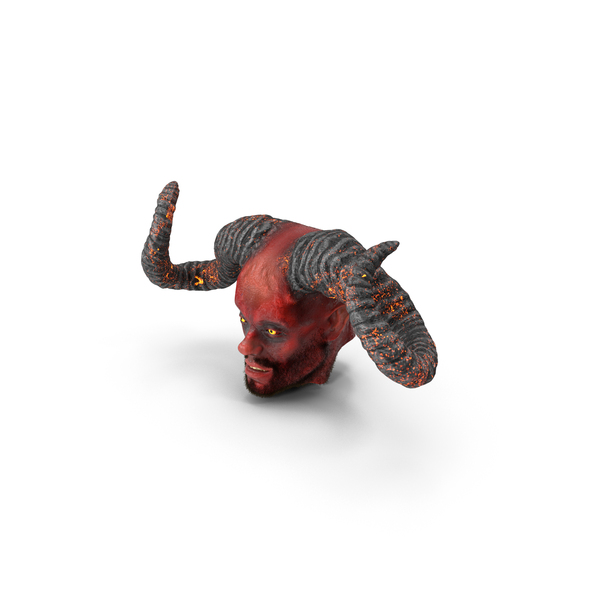 Satan: Demon Head with Horns Fur PNG & PSD Images Satan: Demon Head with Horns Fur PNG & PSD Images