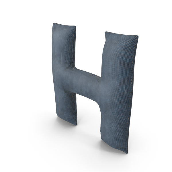 Roman Alphabet: Denim Letter H PNG & PSD Images Roman Alphabet: Denim Letter H PNG & PSD Images