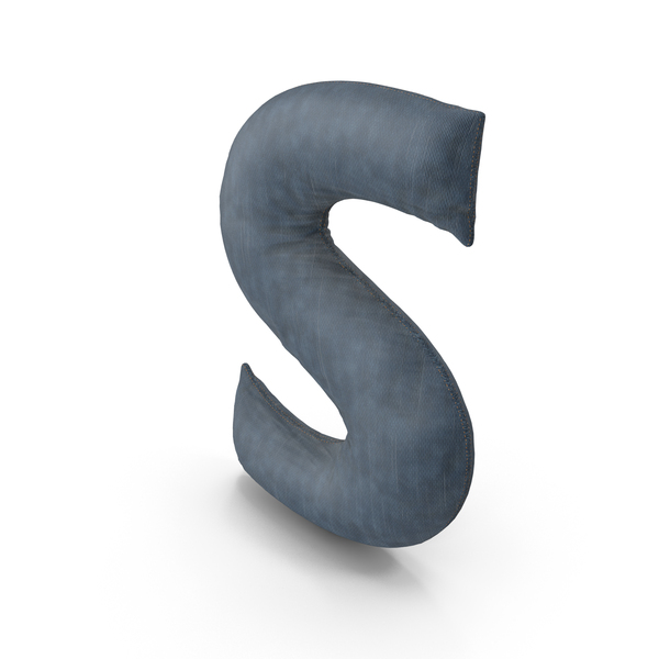 Roman Alphabet: Denim Letter S PNG & PSD Images Roman Alphabet: Denim Letter S PNG & PSD Images