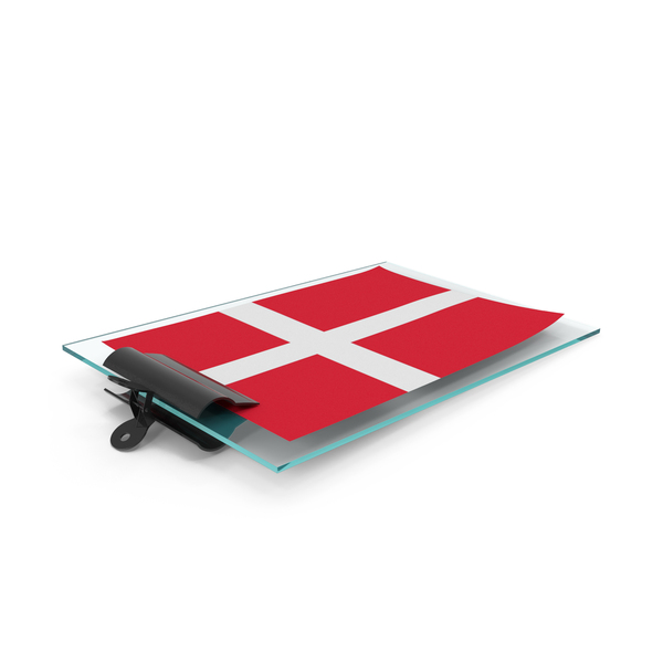 Denmark Flag Paper On Pad PNG & PSD Images