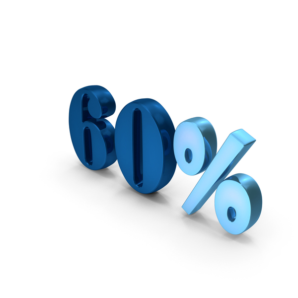 Number: Design Numbers Percentage 60 PNG & PSD Images