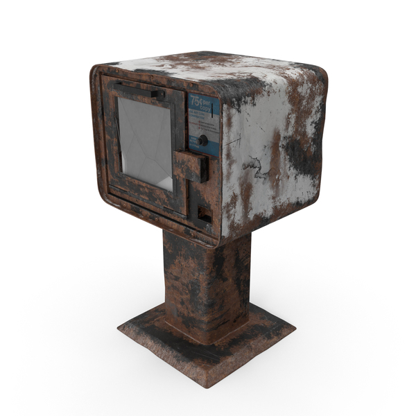Street Dispenser: Destroyed Newspaper Box PNG & PSD Images Street Dispenser: Destroyed Newspaper Box PNG & PSD Images