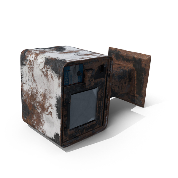 Street Dispenser: Destroyed Newspaper Box PNG & PSD Images Street Dispenser: Destroyed Newspaper Box PNG & PSD Images
