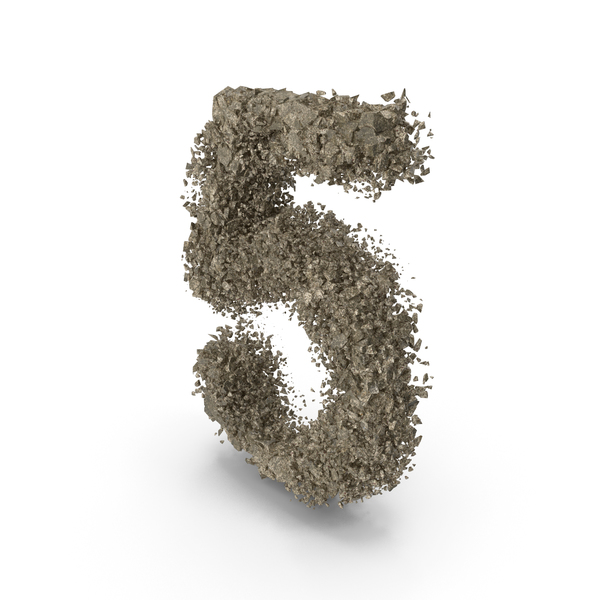 Destruction Stone Number 5 PNG & PSD Images Destruction Stone Number 5 PNG & PSD Images
