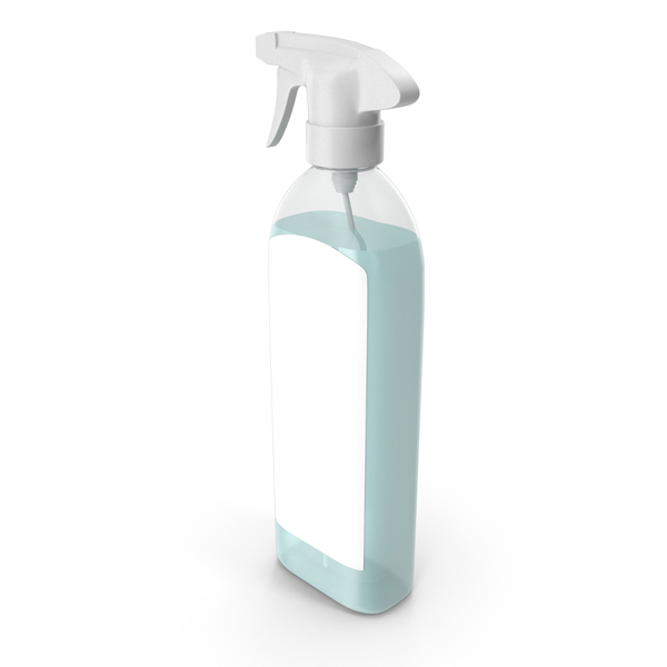 Cleaning Supplies: Detergent Spray With Label PNG & PSD Images