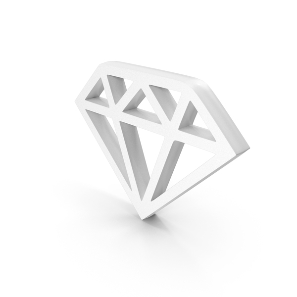 Symbols: Diamond Logo White PNG & PSD Images