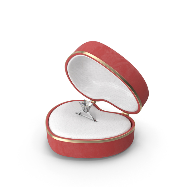 Diamond Ring In Heart Box PNG & PSD Images Diamond Ring In Heart Box PNG & PSD Images