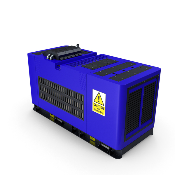 Ground Power Units: Diesel Generator Blue PNG & PSD Images