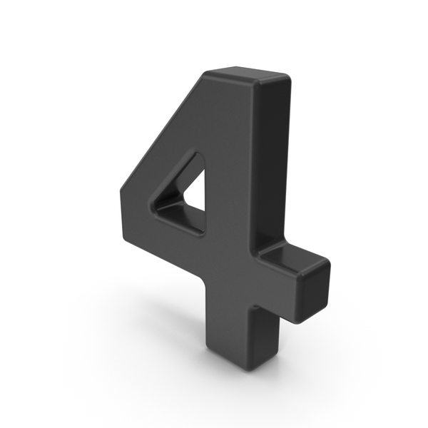 Number: Digit 4 PNG & PSD Images