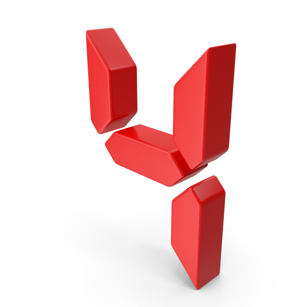 Number: Digit 4 PNG & PSD Images