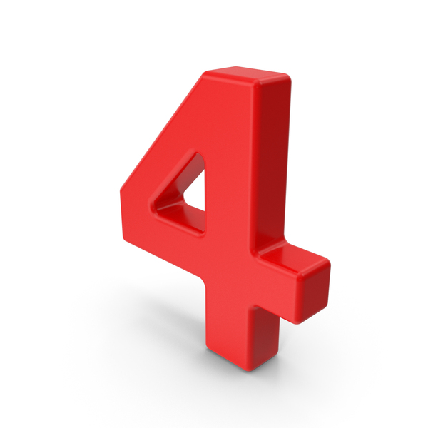 Number: Digit 4 PNG & PSD Images Number: Digit 4 PNG & PSD Images