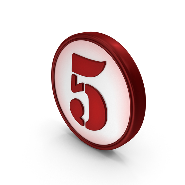Digit Number Coin 5 PNG & PSD Images Digit Number Coin 5 PNG & PSD Images