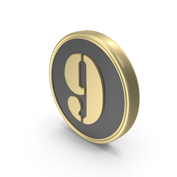 Digit Number Coin 9 PNG & PSD Images Digit Number Coin 9 PNG & PSD Images